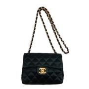 Pre-owned Canvas handbags Chanel Vintage , Black , Dames