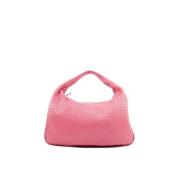 Pre-owned Leather shoulder-bags Bottega Veneta Vintage , Pink , Dames