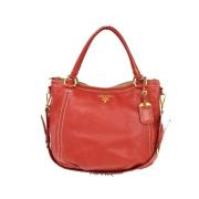Pre-owned Leather handbags Prada Vintage , Red , Dames