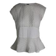 Pre-owned Silk tops Isabel Marant Pre-owned , White , Dames