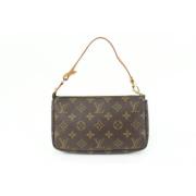 Tweedehands Monogram Pouch Tas Louis Vuitton Vintage , Brown , Dames