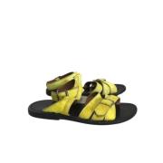 Pre-owned Leather sandals Marni Pre-owned , Yellow , Dames