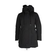 Pre-owned Polyester outerwear Moncler Pre-owned , Black , Dames