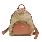 Pre-owned Canvas backpacks Coach Pre-owned , Beige , Dames