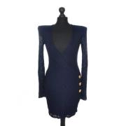 Pre-owned Fabric dresses Balmain Pre-owned , Blue , Dames