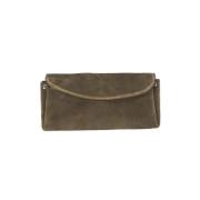 Pre-owned Suede handbags Maison Margiela Pre-owned , Brown , Dames