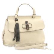 Pre-owned Leather handbags Gucci Vintage , White , Unisex