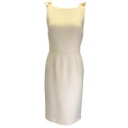 Pre-owned Wool dresses Dior Vintage , Beige , Dames