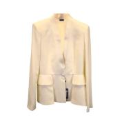 Pre-owned Acetate outerwear Alexander McQueen Pre-owned , White , Dame...