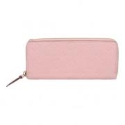 Pre-owned Leather wallets Louis Vuitton Vintage , Pink , Dames