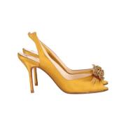 Pre-owned Sandalen Christian Louboutin Pre-owned , Yellow , Dames