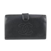 Tweedehands Portemonnees Chanel Vintage , Black , Dames