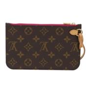 Pre-owned Canvas clutches Louis Vuitton Vintage , Brown , Dames