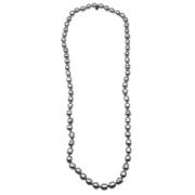 Pre-owned Metal necklaces Chanel Vintage , Gray , Dames