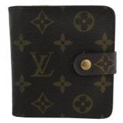 Pre-owned Coated canvas wallets Louis Vuitton Vintage , Brown , Unisex