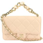 Tweedehands Schoudertas Chanel Vintage , Beige , Dames