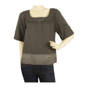 Tweedehands top Burberry Vintage , Gray , Dames