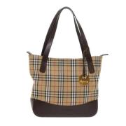 Pre-owned Fabric handbags Burberry Vintage , Beige , Dames