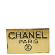 Gouden Metalen Chanel Brosje Chanel Vintage , Yellow , Dames