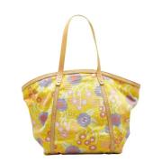 Pre-owned Canvas chanel-bags Chanel Vintage , Yellow , Unisex