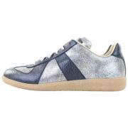 Pre-owned Leather sneakers Maison Margiela Pre-owned , Gray , Dames