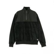 Teddybear pullover high kraag sweatshirt Iuter , Black , Heren