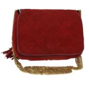 Pre-owned Suede chanel-bags Chanel Vintage , Red , Dames