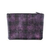 Pre-owned Canvas clutches Coach Pre-owned , Purple , Dames
