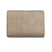 Pre-owned Leather wallets Louis Vuitton Vintage , Beige , Dames