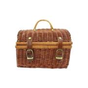 Preated Raffia handtassen Givenchy Pre-owned , Brown , Dames