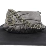 Pre-owned Leather handbags Versace Pre-owned , Gray , Unisex