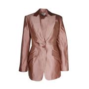 Pre-owned Silk outerwear Alexander McQueen Pre-owned , Pink , Dames