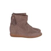 Pre-owned Suede boots Isabel Marant Pre-owned , Beige , Dames