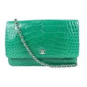 Tweedehands Schoudertas Chanel Vintage , Green , Dames