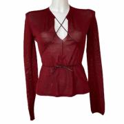 Pre-owned Fabric tops Gucci Vintage , Red , Dames