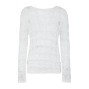 Gezellige en stijlvolle off-white truien Comme des Garçons , White , D...