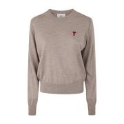 Champagne Red ADC Sweater Ami Paris , Beige , Dames