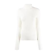 Gebreide Hoodie Trui Andrea Adamo , White , Dames