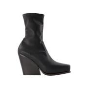 Pre-owned Leather boots Stella McCartney Pre-owned , Black , Dames