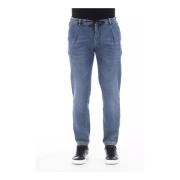 Straight Jeans Distretto12 , Blue , Heren