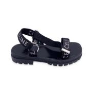 Pre-owned Leather sandals Celine Vintage , Black , Heren