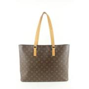 Coated Canvas LV Tassen Louis Vuitton Vintage , Brown , Dames