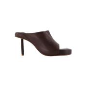 Pre-owned Leather heels Jacquemus Pre-owned , Brown , Dames