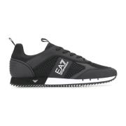 Zwarte Cordura Sneakers voor Volwassenen Emporio Armani EA7 , Black , ...