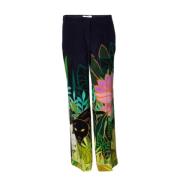 Pre-owned Silk bottoms Valentino Vintage , Multicolor , Dames