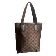 Pre-owned Draagtas Gucci Vintage , Brown , Dames