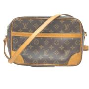 Tweedehands Coated Canvas Schoudertas Louis Vuitton Vintage , Brown , ...