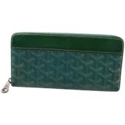 Tweedehands Leren Goyard Tassen Goyard Vintage , Green , Dames