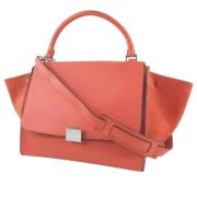 Pre-owned Leather bags Celine Vintage , Orange , Dames