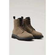 Heren Nubuck Stadschoenen Woolrich , Beige , Heren